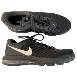 Nike Men's Air Max Full Ride TR Shoes Black Knit Size 12 EUC 569633-010 7499